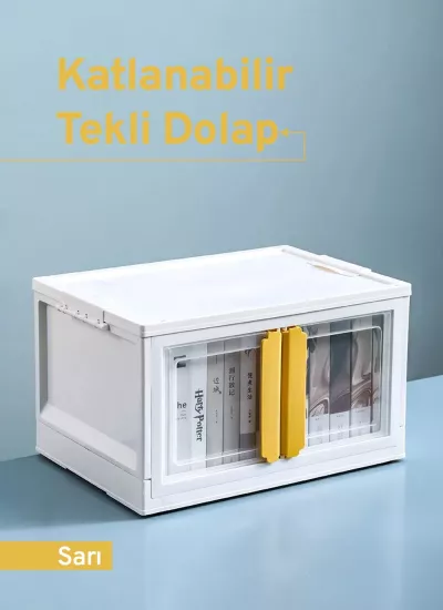 Üst Üste İstiflenebilir, Katlanabilir Tekli Dolap