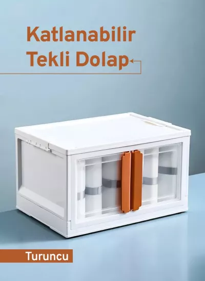 Üst Üste İstiflenebilir, Katlanabilir Tekli Dolap