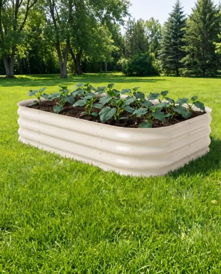 Çelik Oval Kenarlı Yükseltilmiş Bahçe Yatağı60*120